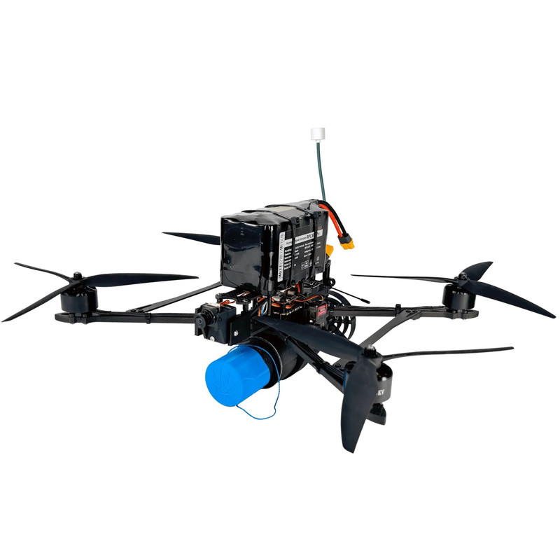FPV дрон 10 дюймів BPK-10 DROPSHIPER (2,5-3W / 5.8 GHz / ELRS / 915 MHz / 12600 mAh / 5 kg) з АКБ і скидом на 1 БП